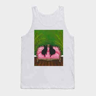 Black Cats, Vintage Settee Tank Top